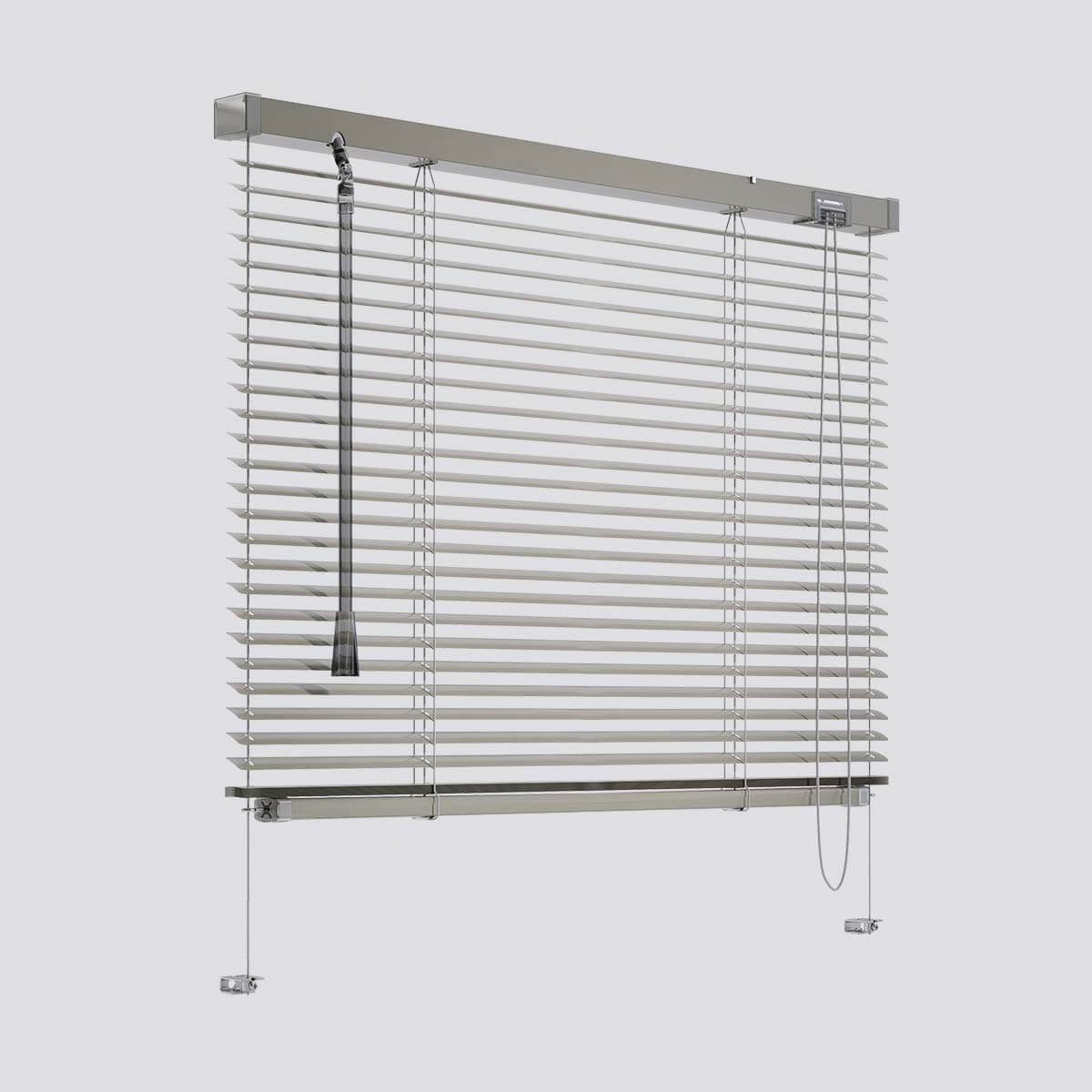 Manual venetian blind with guide kit, Classy 16, Guide wires. Pronema